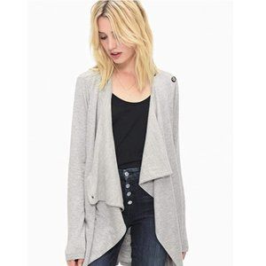 NWT Splendid Womens Crossover Cardigan Heather Gray Size XS Longsleeve $170 V211